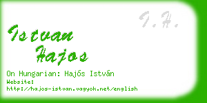 istvan hajos business card